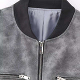 Casual Long Sleeve Bomber Jacket image 7