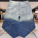 Distressed Blue Denim Jeans image 2