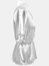 Satin Elegance Bow-Tie Blouse image 8