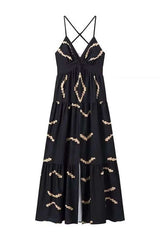 Boho Chic Cut-Out Maxi Dress image 0