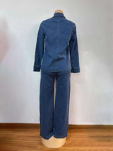 DENIM STYLE CO-ORD SET image 4