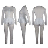 Tracksuit Zipper Jacket Bodycon Leggings image 5