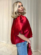 Stylish Puff-Sleeve Blouse image 2