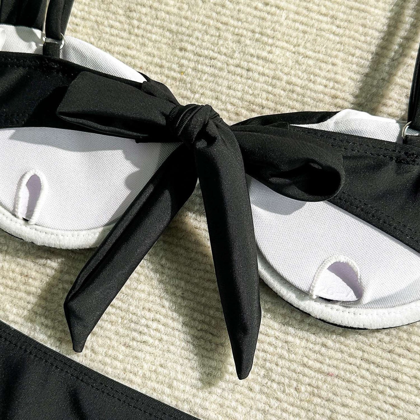 Color Block Bikini and Skirt Set image 5