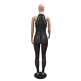 Illusion Sheer Rhinestone Jumpsuit image 4