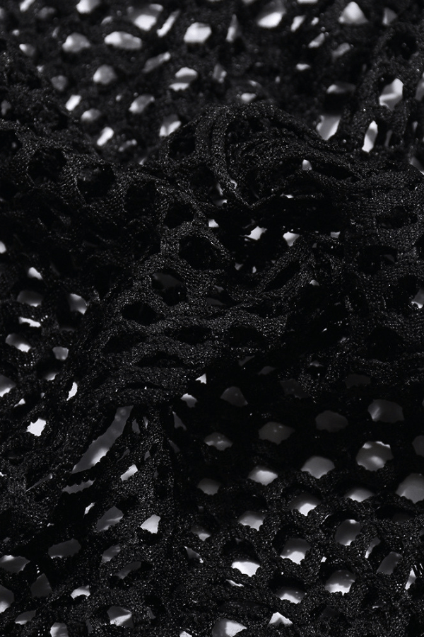 Midnight Seduction Mesh Halter Dress image 5