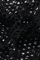 Midnight Seduction Mesh Halter Dress image 5