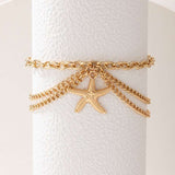Gold Starfish Anklet image 2