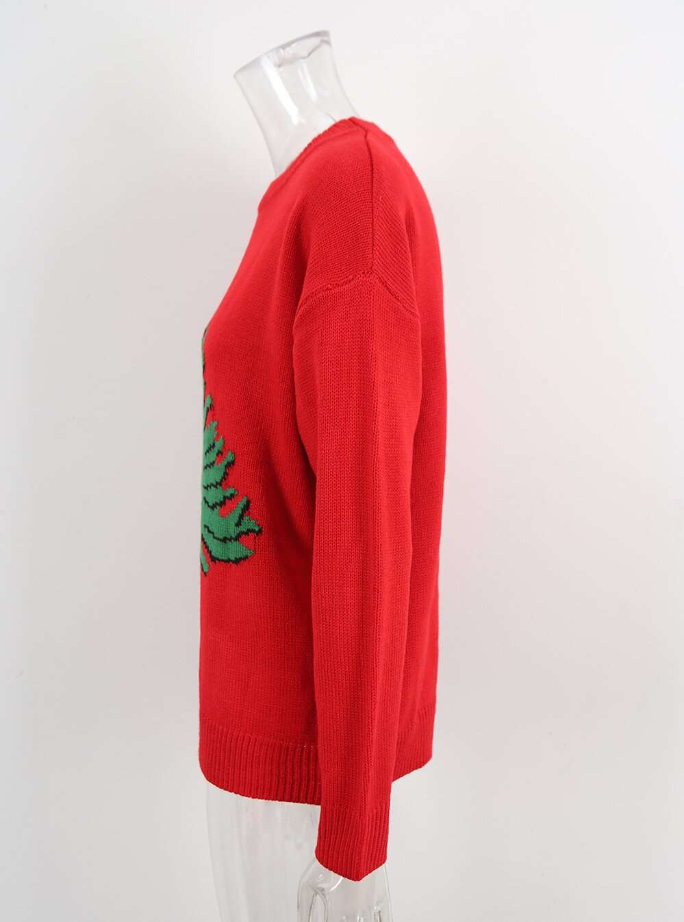 Festive Red Christmas Tree Sweater image 5