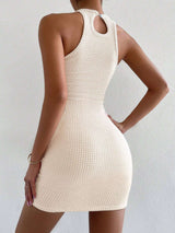 Textured Sleeveless Mini Dress image 2