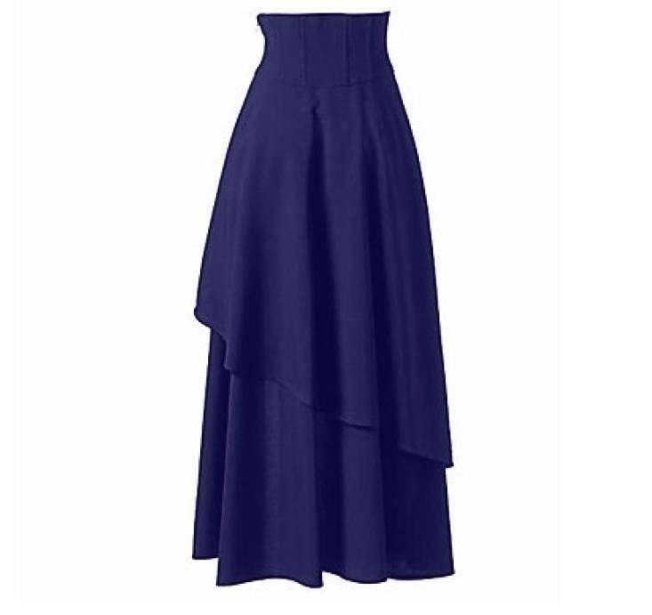 High-Waisted Maxi Skirt image 9