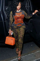 Camouflage-Print Jumpsuit image 0