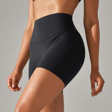 High-Waisted Seamless Workout Shorts image 4