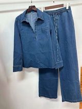 DENIM STYLE CO-ORD SET image 3