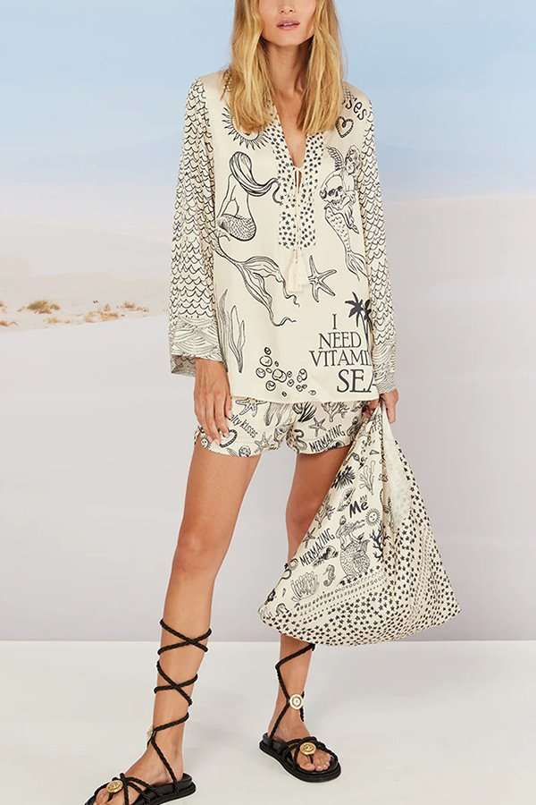 Beach Themed Two Piece Set image 3