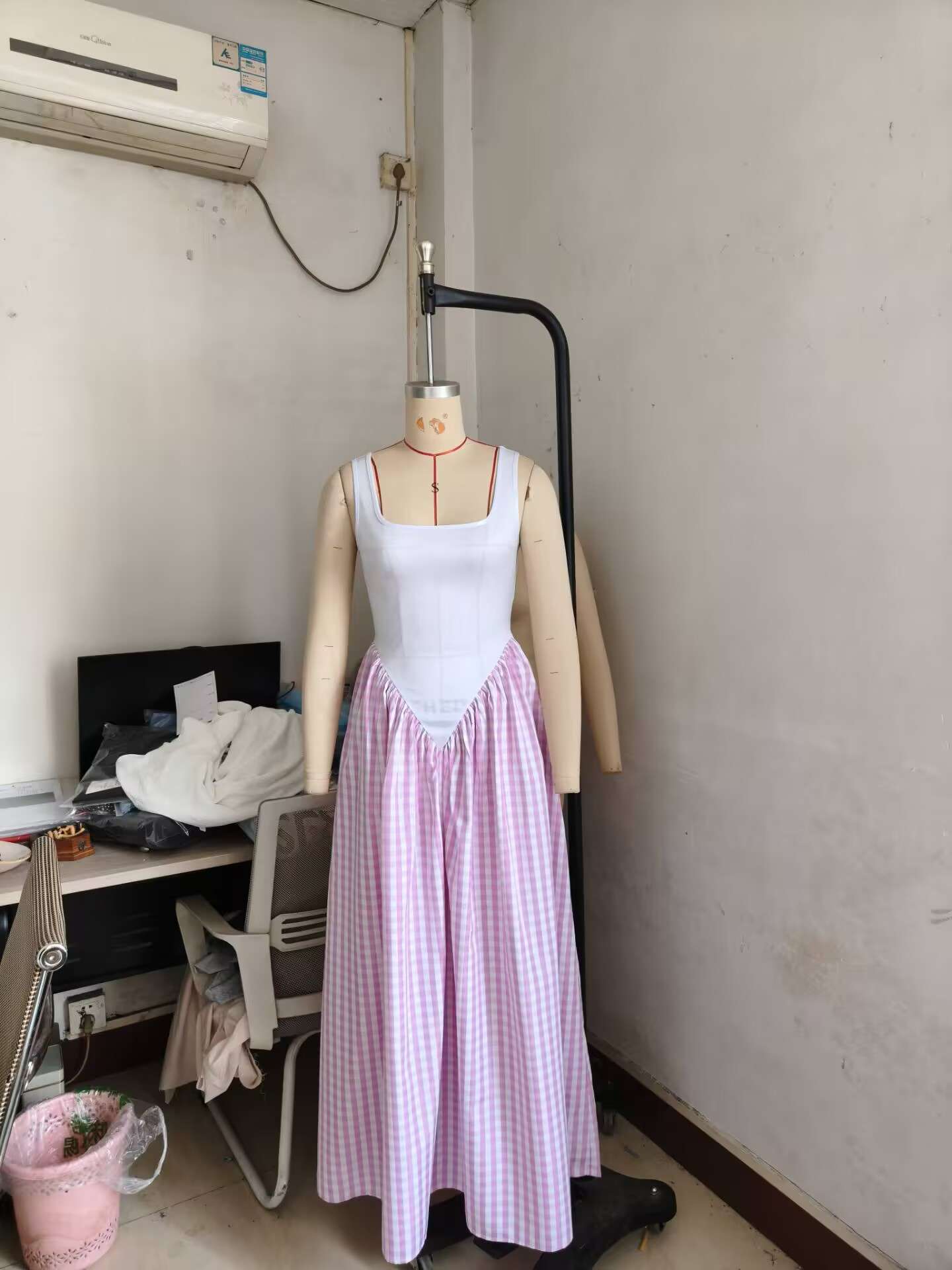 Plaid Print Loose Dress image 6