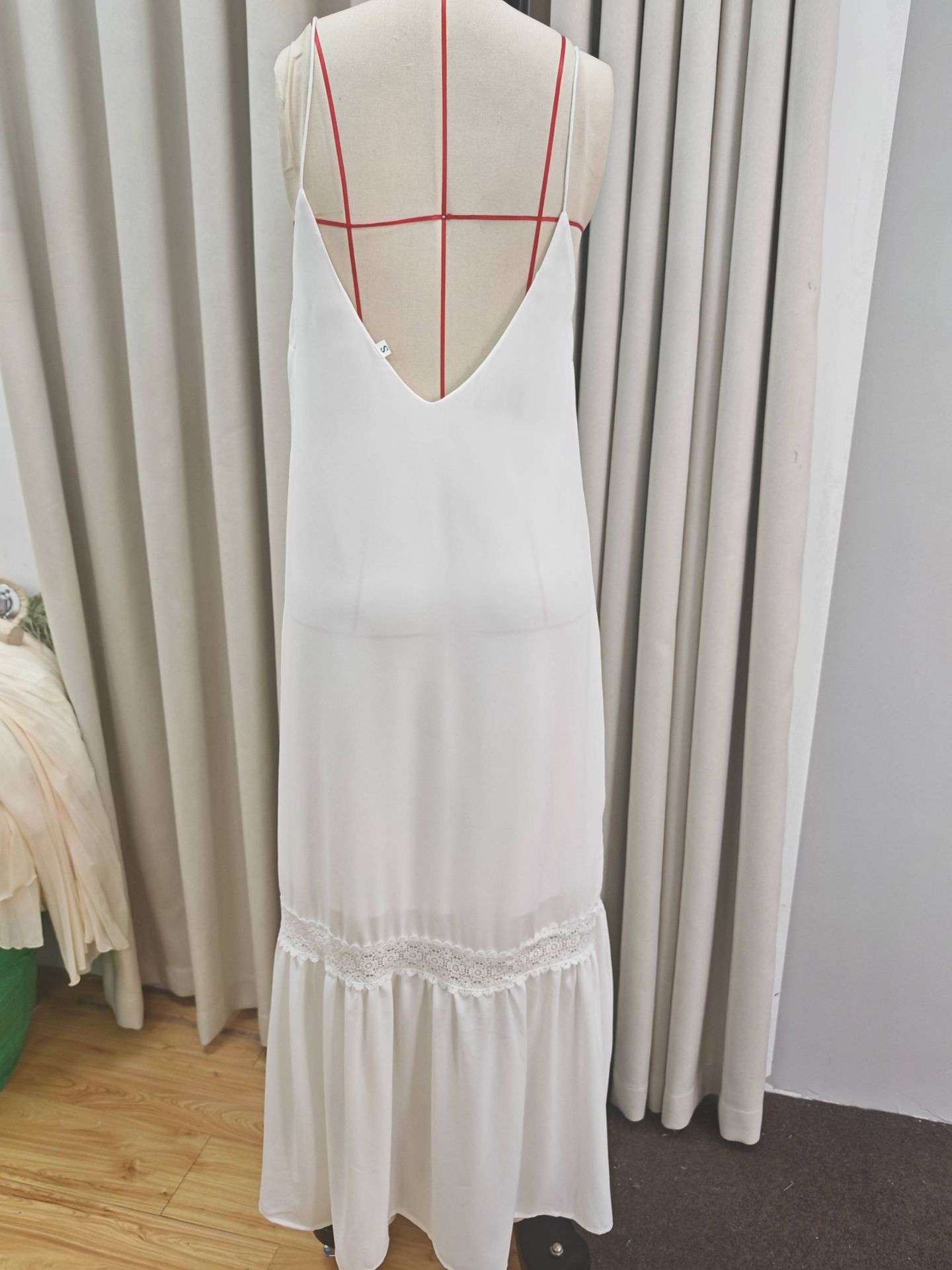 Boho Chic White Maxi Dress image 4