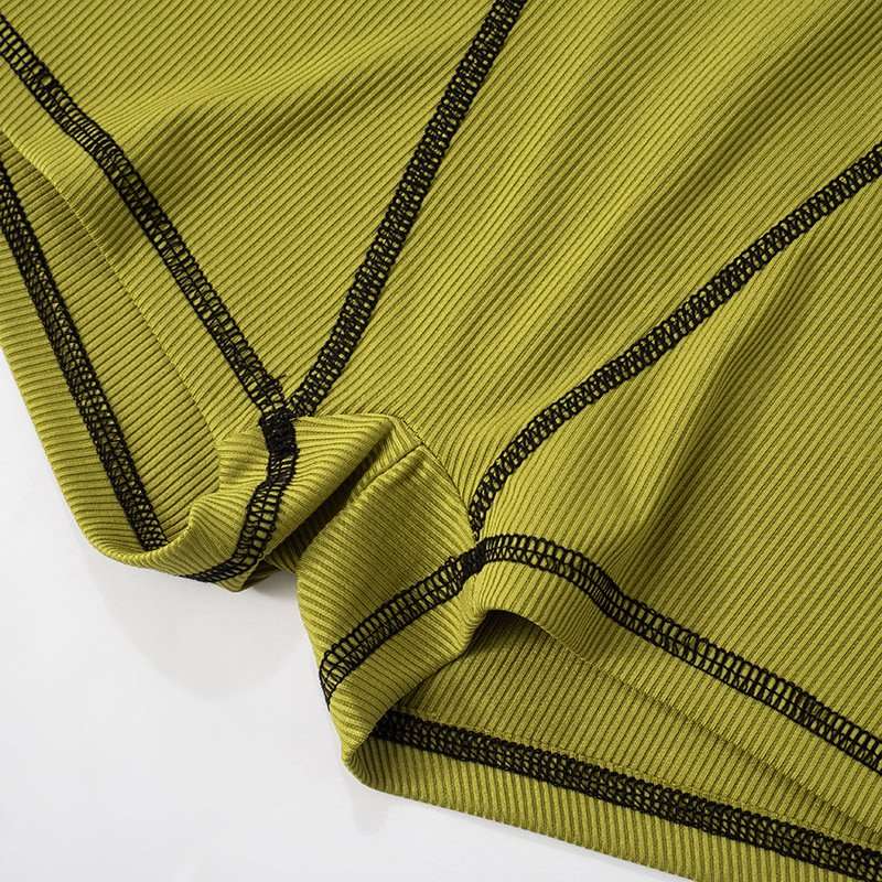 2 Piece Long Sleeve Crop Tops & Shorts image 4