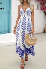 Boho-Chic Printed Maxi Dress image 0