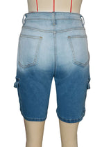 Distressed Denim Shorts image 3