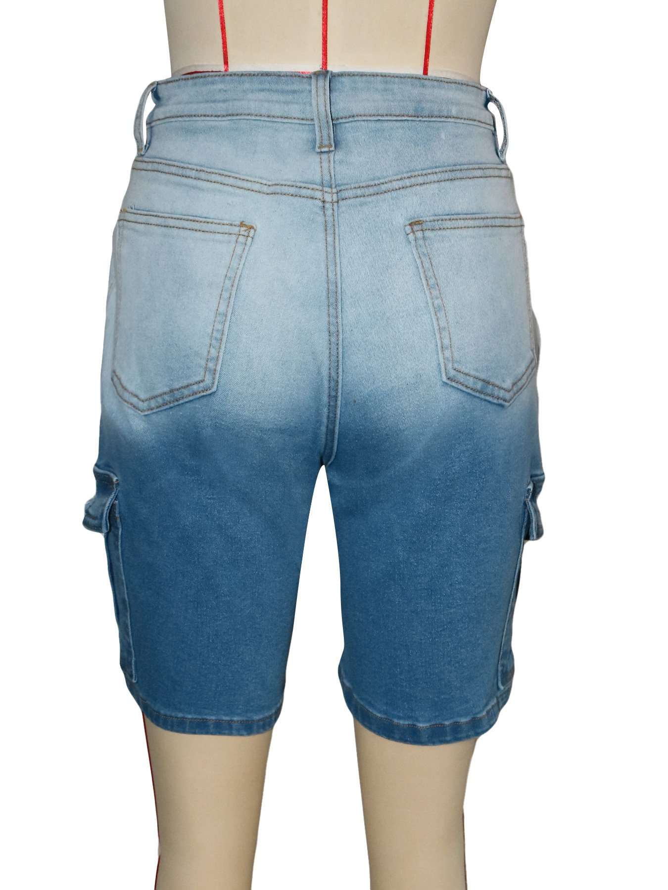 Distressed Denim Shorts image 3