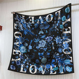 Scarf with Floral and Dragonfly Print image 6