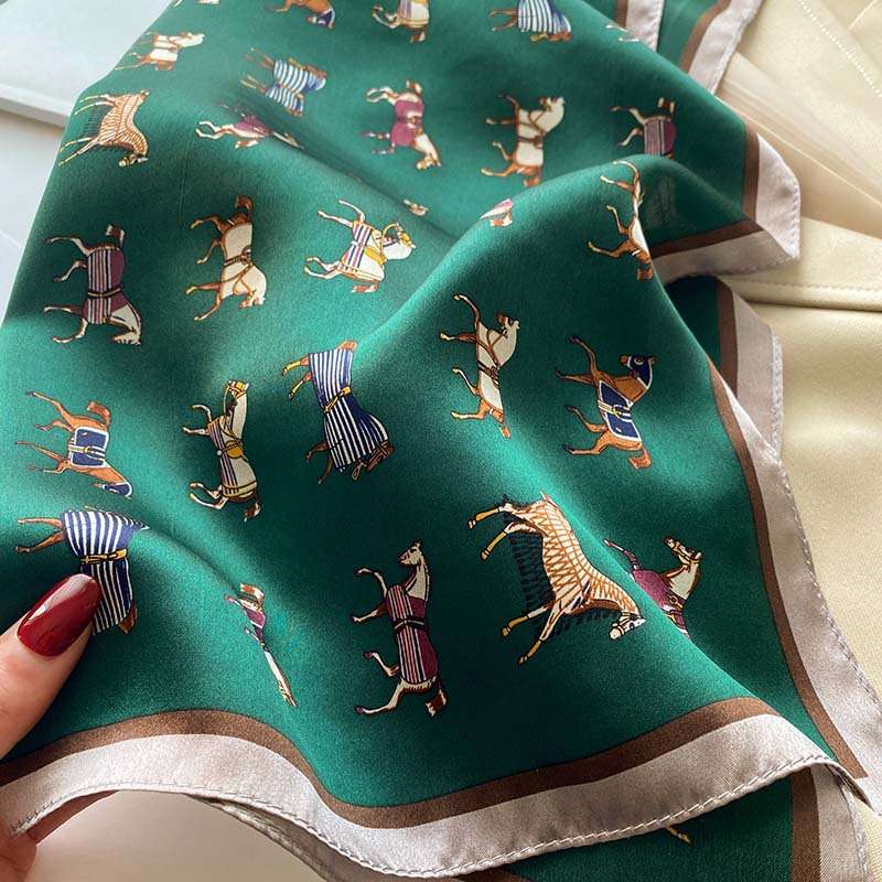 Luxury Scarf Hijab Fashion Print Bandana image 4