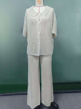 Chic White Open-Knit Beachwear Set image 3