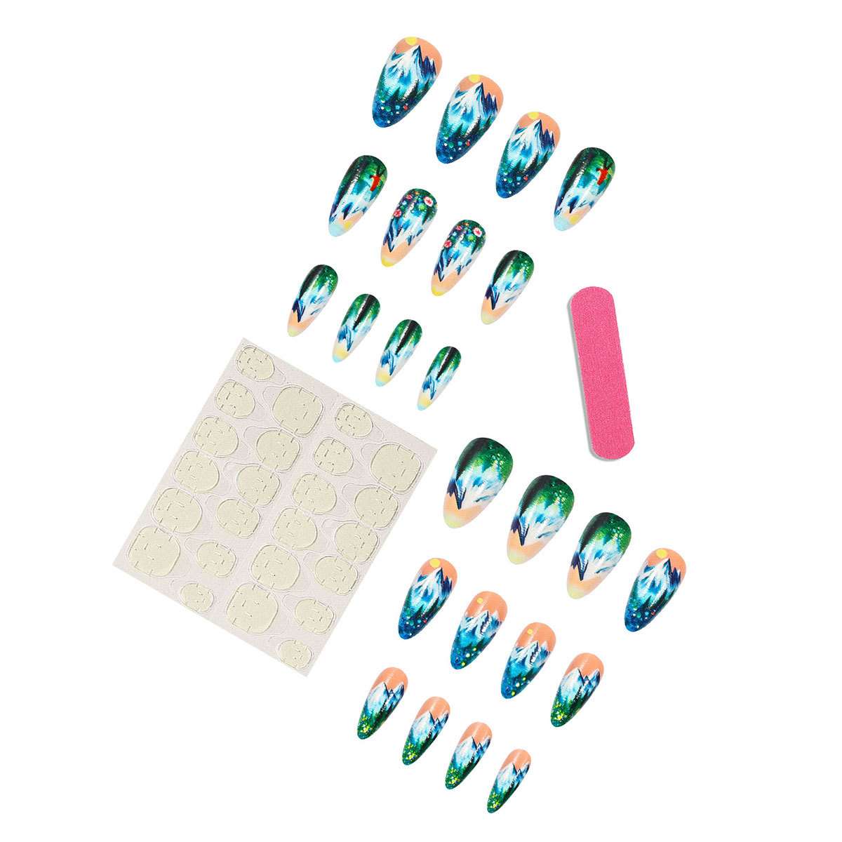 Mountain Landscape Nail Art Design image 4