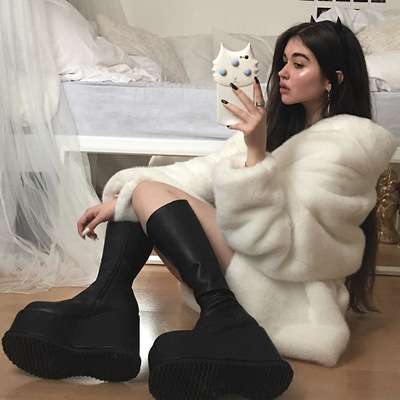 Faux Fur Fuzzy Warm Winter Outwear image 1