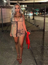 Zebra Print Mini Dress image 1