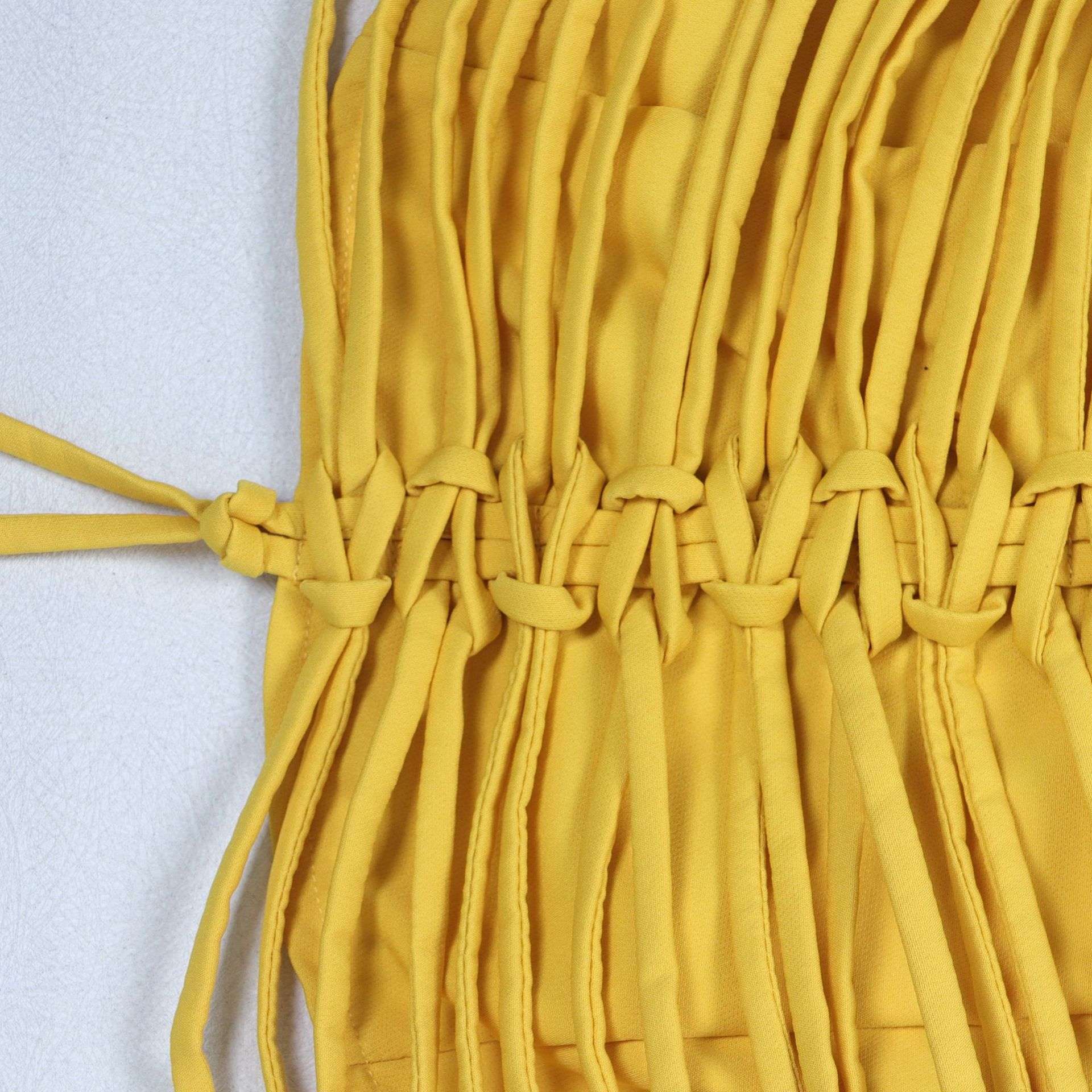 Two-Piece Strapless Crop Top & Wide-Leg Pants image 8