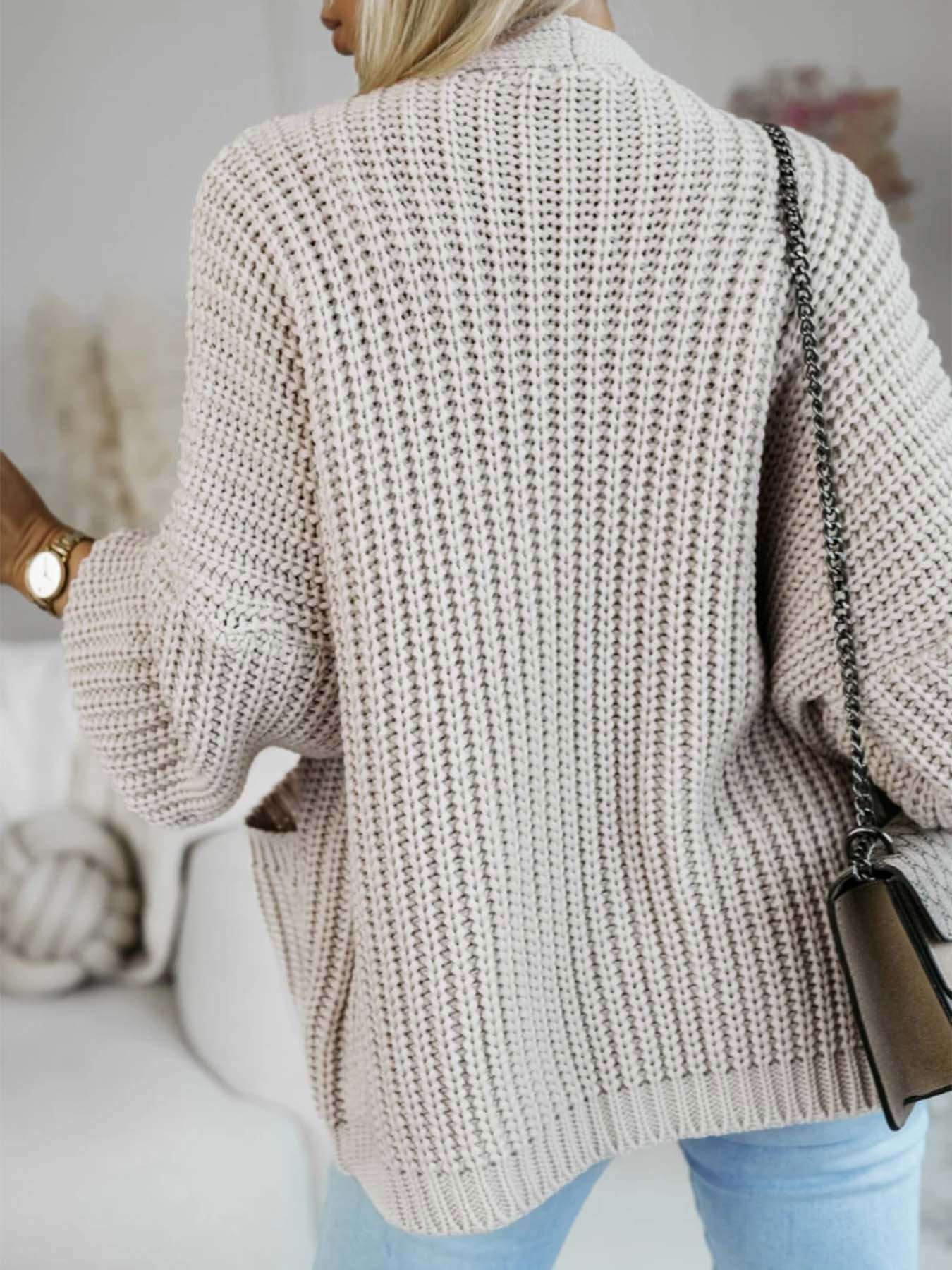 Chunky Knit Oversized Jacket image 5