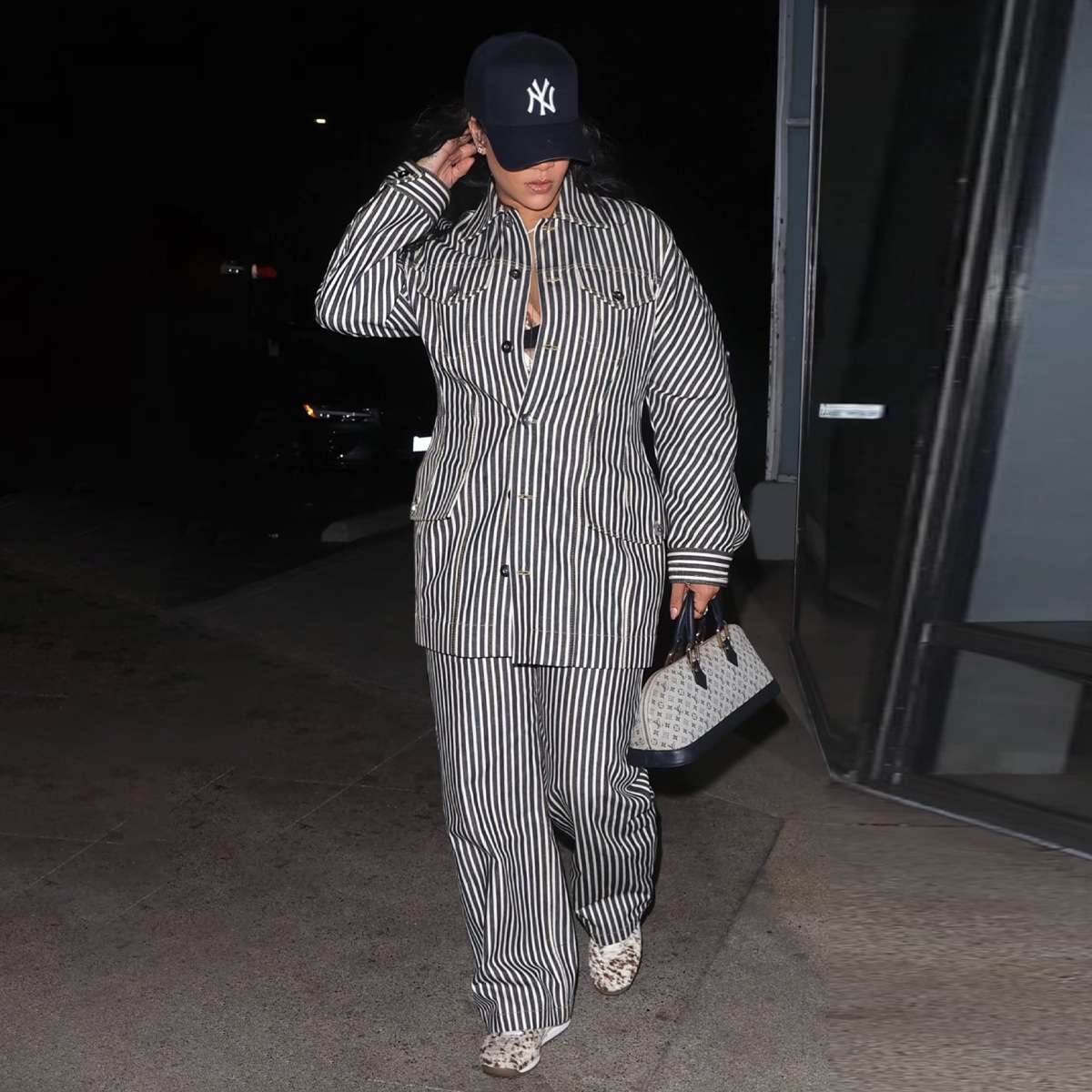 Striped Oversized Shirt & Pants Set image 5