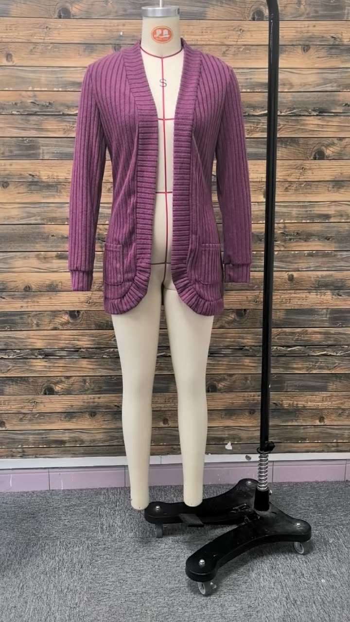 Stylish Knit Jacket with Pockets image 4