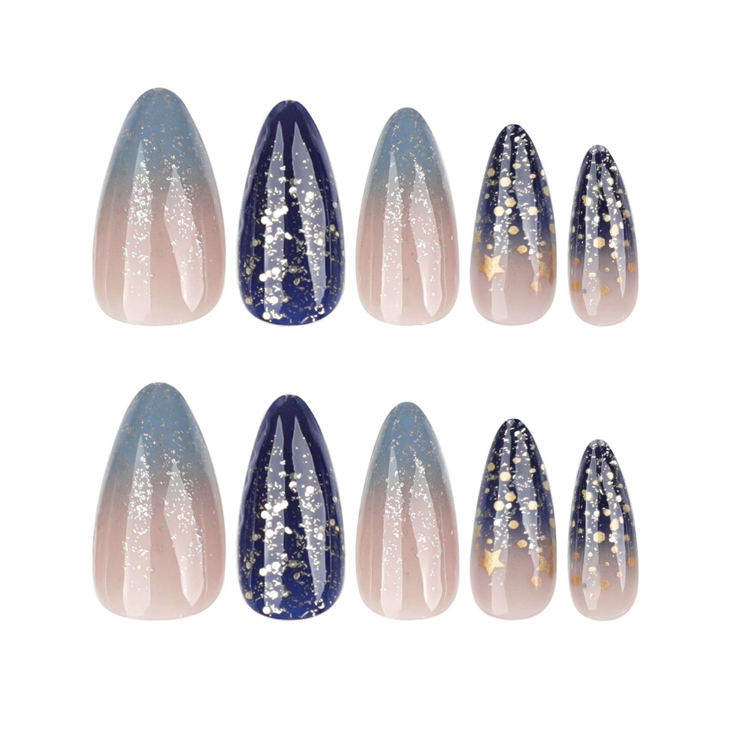 Galaxy Night Sky Press-On Nail Set image 3