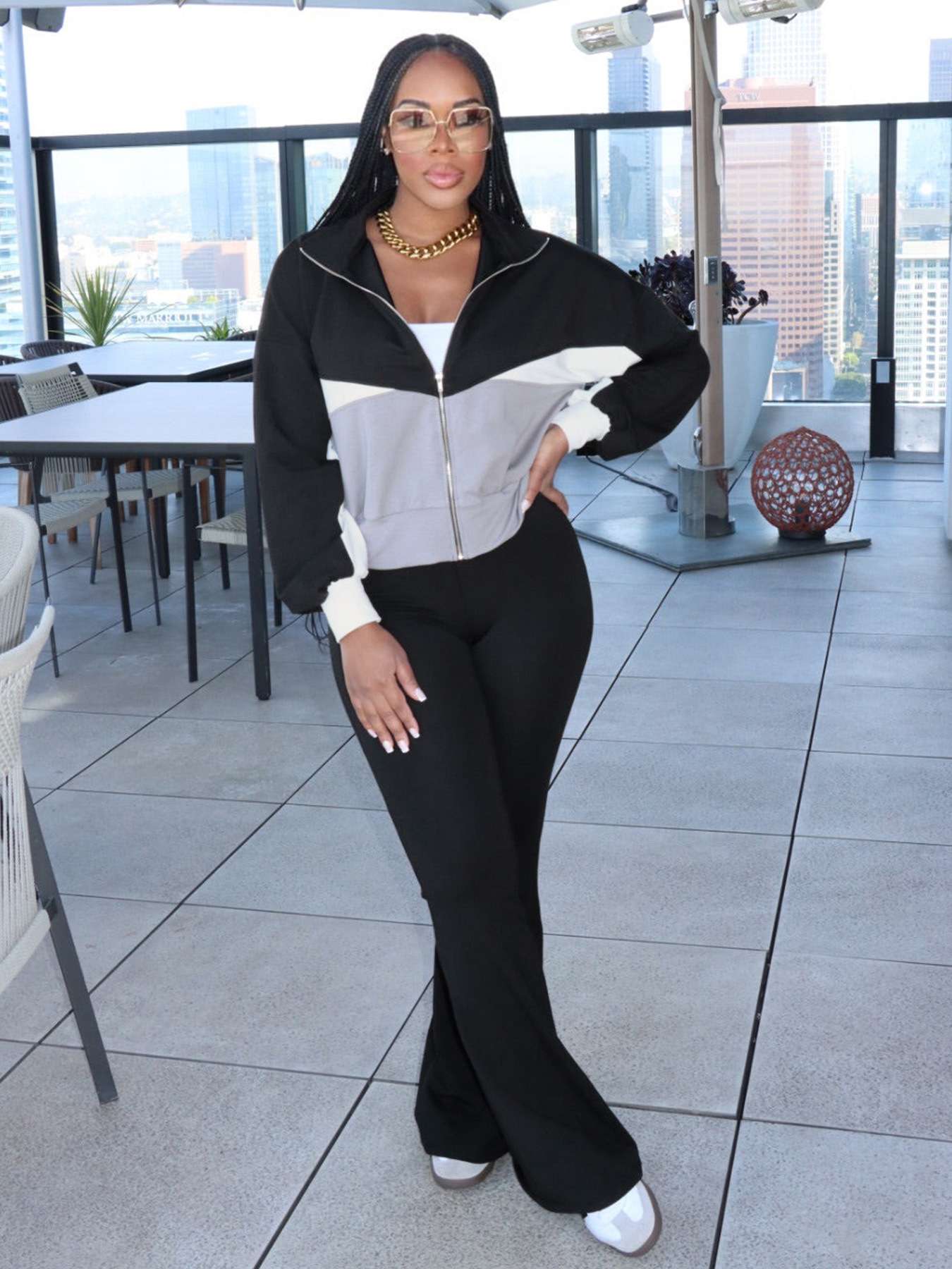 Athleisure Pant Set - L, Black image