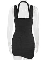 Ruched Halter Bodycon Mini Dress image 5