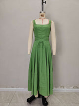 Sleeveless Maxi Dress with Waist Tie image 3