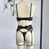 Lace Bra &amp; Thong Lingerie Set image 6