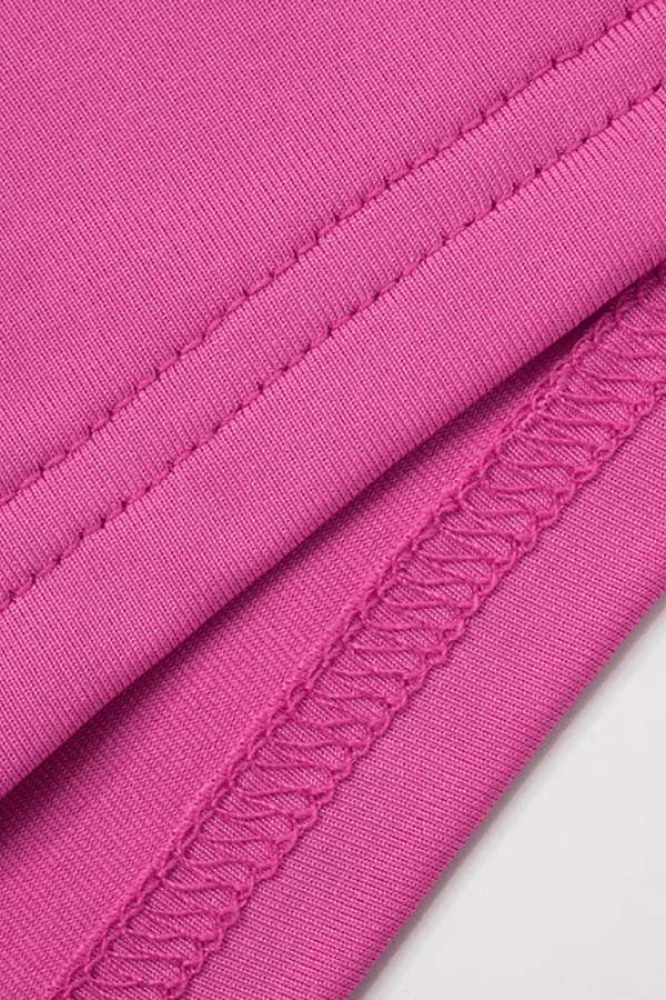 Fuchsia Glam Drape Romper image 6