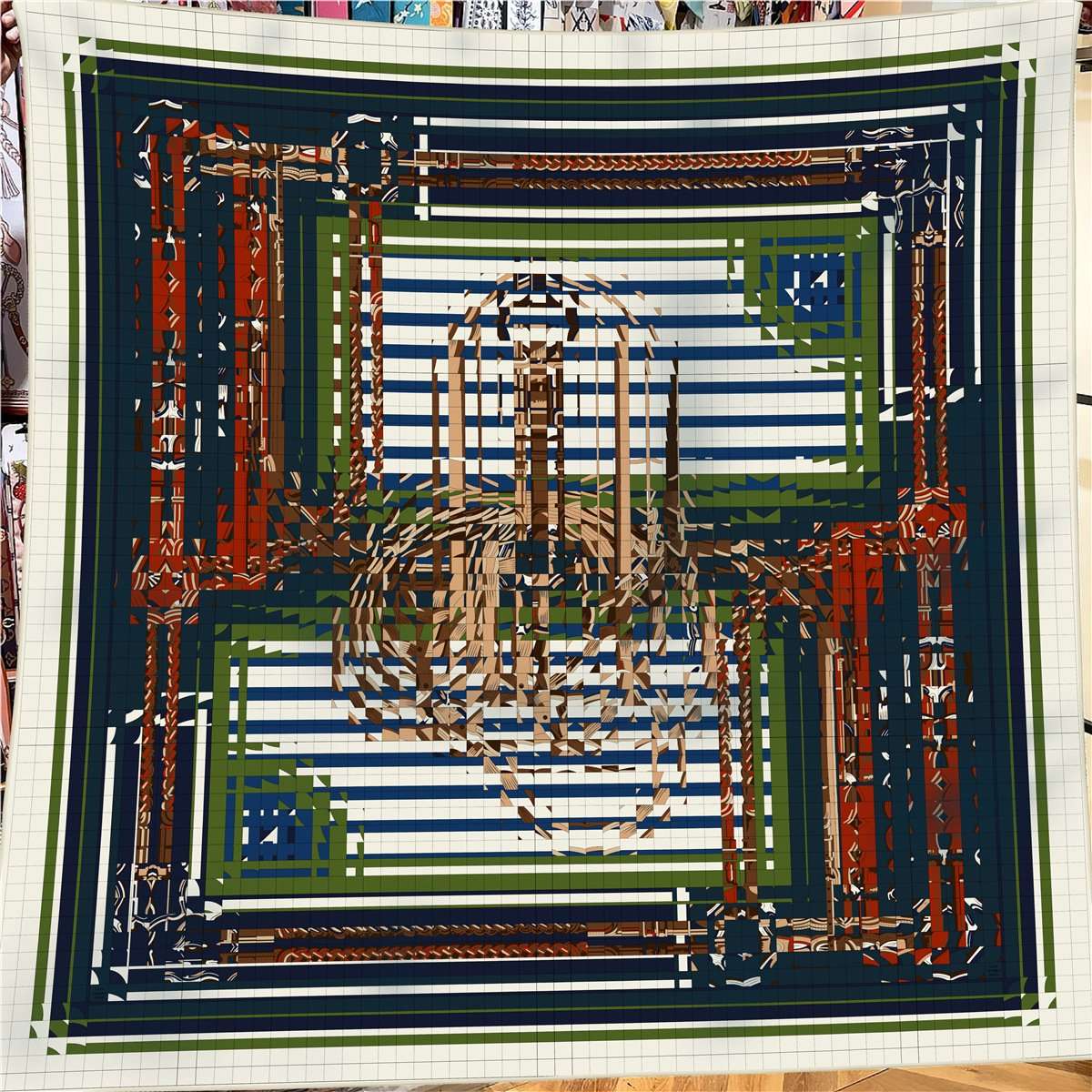 Elegant Geometric Print Scarf image 6