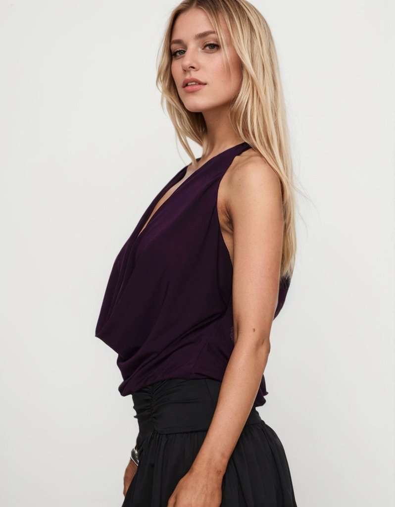 Deep Purple Halter Top image 2