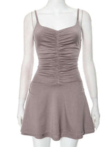 Ruched Bodycon Mini Dress image 4