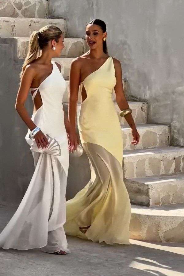 Elegant One-Shoulder  Evening Gown image 0