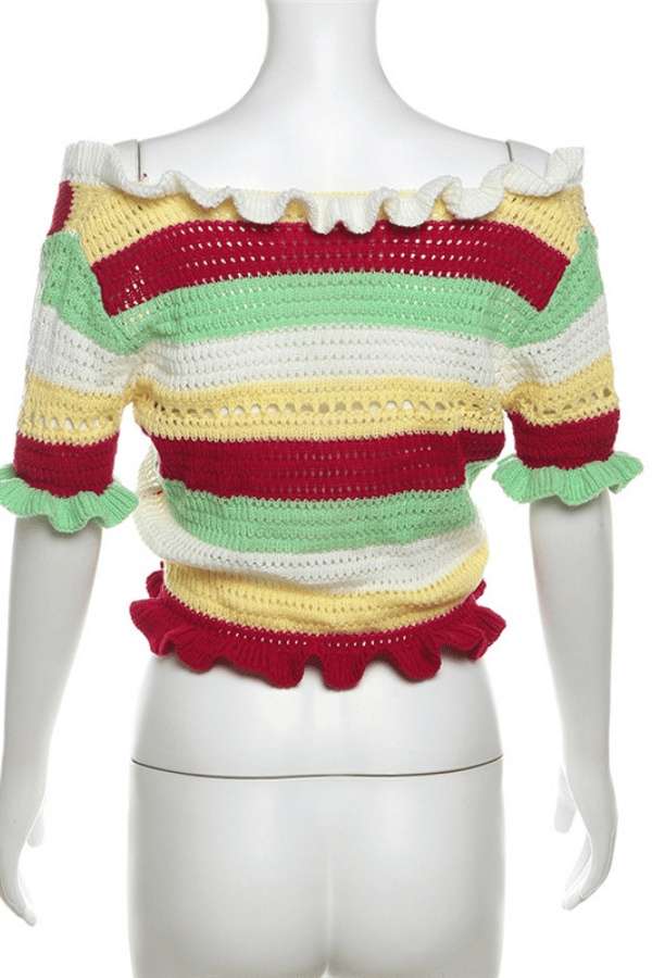 Sunset Breeze Crochet Crop Top image 4