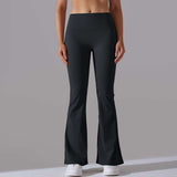 High-Waisted Wide-Leg Pants - Black, L image