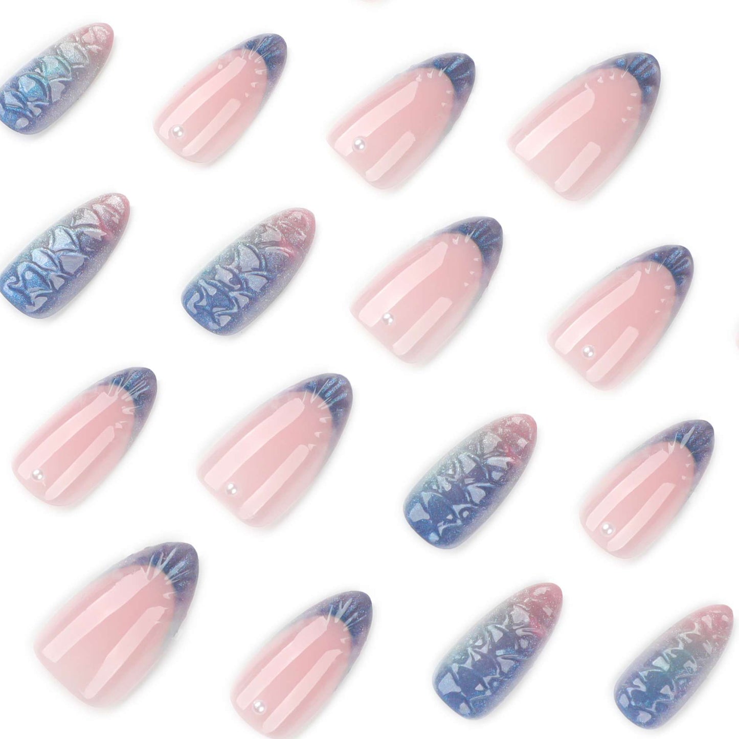 Holographic Mermaid-Style Nail Art image 3