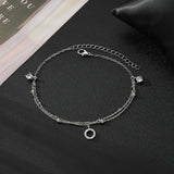 Silver Chain Bracelet with Crystals image 6