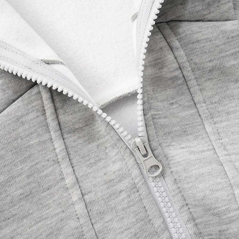 Cropped Corset Zipper Hoodie image 6